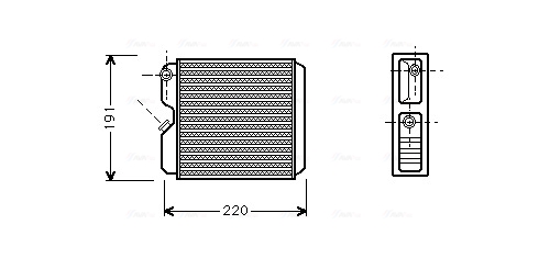 Kachelradiateur Ava Cooling OL6240