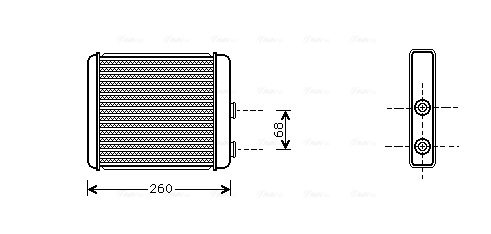 Kachelradiateur Ava Cooling OL6259