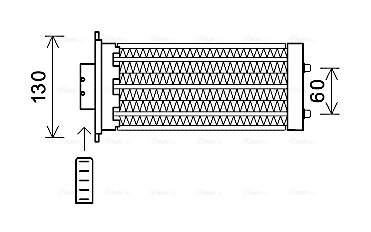 Kachelradiateur Ava Cooling OL6573