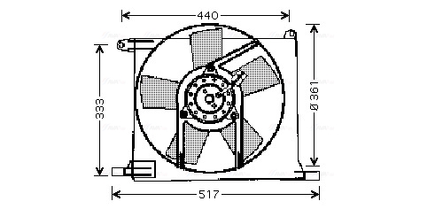 Ventilatorwiel-motorkoeling Ava Cooling OL7501