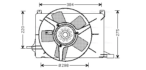 Ventilatorwiel-motorkoeling Ava Cooling OL7502