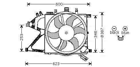 Ventilatorwiel-motorkoeling Ava Cooling OL7506