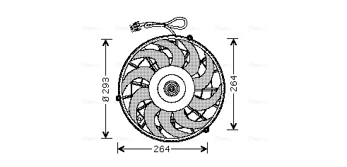 Ventilatorwiel-motorkoeling Ava Cooling OL7507