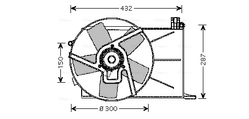 Ventilatorwiel-motorkoeling Ava Cooling OL7510