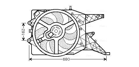 Ventilatorwiel-motorkoeling Ava Cooling OL7514