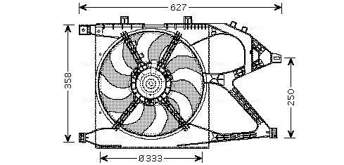 Ventilatorwiel-motorkoeling Ava Cooling OL7519