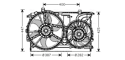 Ventilatorwiel-motorkoeling Ava Cooling OL7533