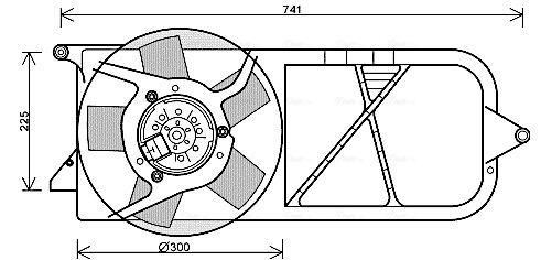 Ventilatorwiel-motorkoeling Ava Cooling OL7537