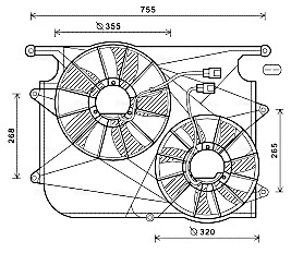 Ventilatorwiel-motorkoeling Ava Cooling OL7571