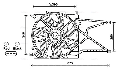 Ventilatorwiel-motorkoeling Ava Cooling OL7596