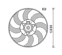 Ventilatorwiel-motorkoeling Ava Cooling OL7602