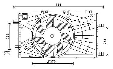 Ventilatorwiel-motorkoeling Ava Cooling OL7621