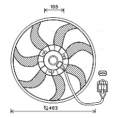 Ventilatorwiel-motorkoeling Ava Cooling OL7657