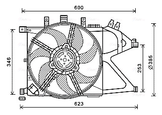 Ventilatorwiel-motorkoeling Ava Cooling OL7660