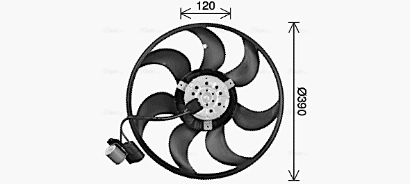 Ava Cooling Ventilatorwiel-motorkoeling OL7736