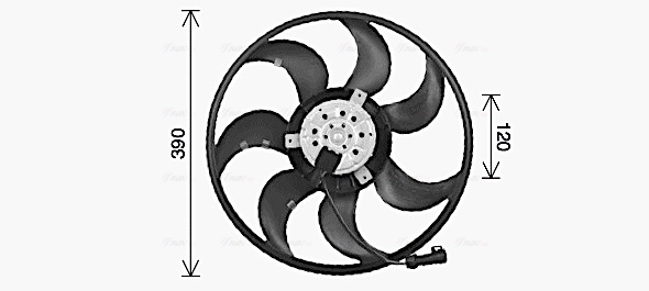 Ava Cooling Ventilatorwiel-motorkoeling OL7737