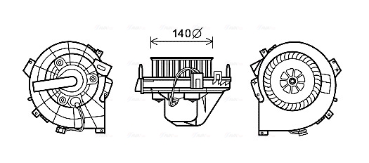 Kachelventilator Ava Cooling OL8614