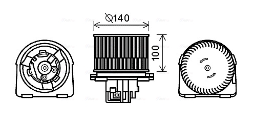 Kachelventilator Ava Cooling OL8617