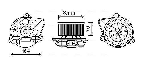 Kachelventilator Ava Cooling OL8623