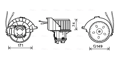 Kachelventilator Ava Cooling OL8628