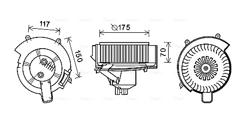 Kachelventilator Ava Cooling OL8646