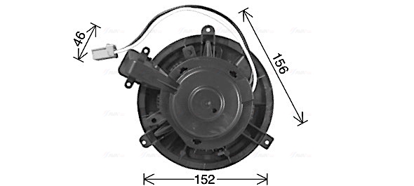 Kachelventilator Ava Cooling OL8723