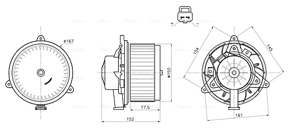 Kachelventilator Ava Cooling OL8752