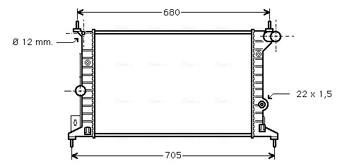 Radiateur Ava Cooling OLA2242