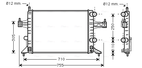 Radiateur Ava Cooling OLA2303