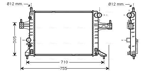 Radiateur Ava Cooling OLA2304