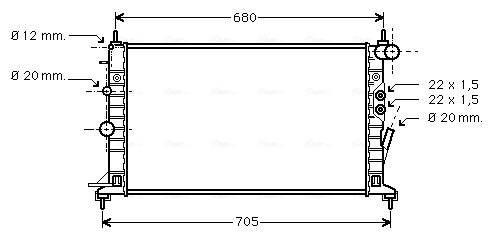 Radiateur Ava Cooling OLA2359