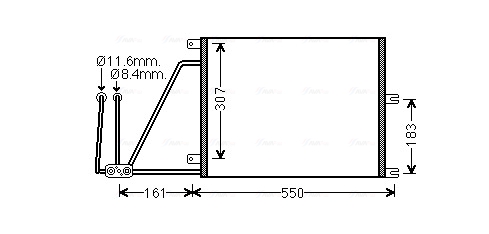 Airco condensor Ava Cooling OLA5265