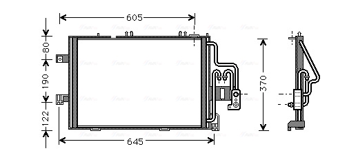 Airco condensor Ava Cooling OLA5307