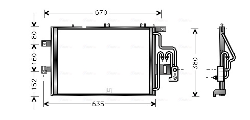 Airco condensor Ava Cooling OLA5309