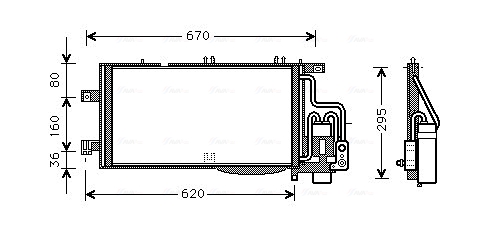 Airco condensor Ava Cooling OLA5310D