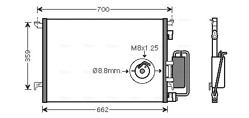 Airco condensor Ava Cooling OLA5333D