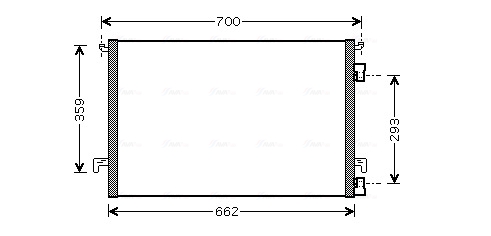 Airco condensor Ava Cooling OLA5397