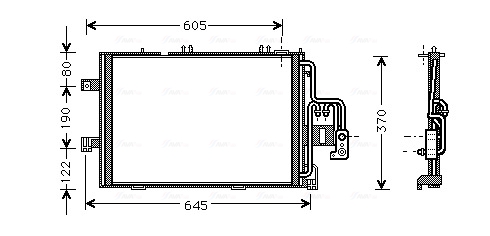 Airco condensor Ava Cooling OLA5369