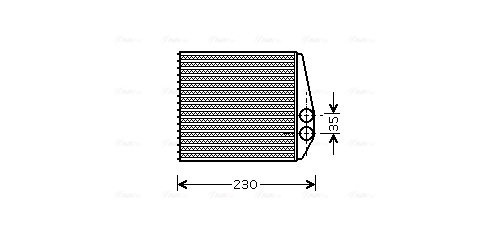 Kachelradiateur Ava Cooling OLA6355