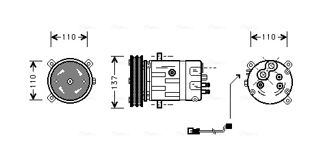 Airco compressor Ava Cooling OLAK290