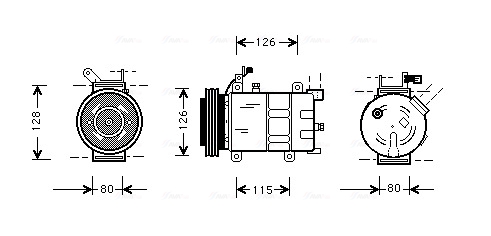 Airco compressor Ava Cooling OLK021