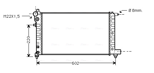 Radiateur Ava Cooling PE2004