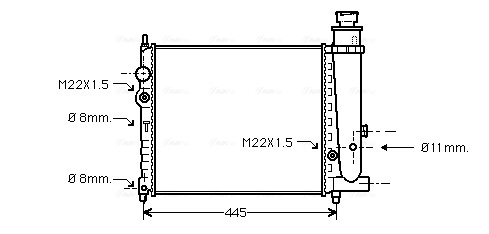 Radiateur Ava Cooling PE2073