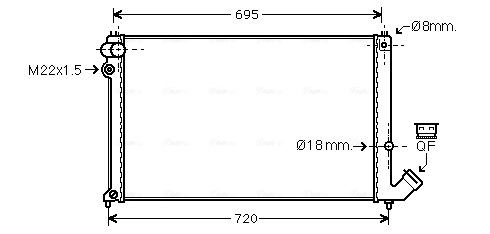 Radiateur Ava Cooling PE2179