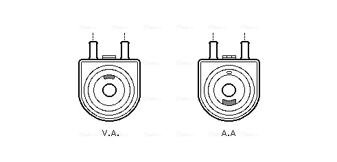 Oliekoeler motorolie Ava Cooling PE3285