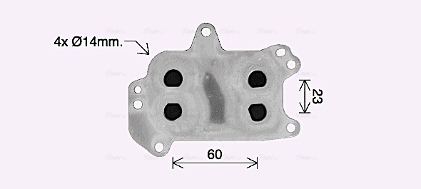 Ava Cooling Oliekoeler motorolie PE3424