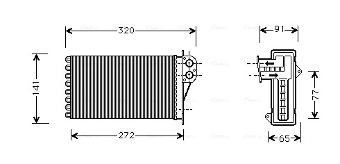 Kachelradiateur Ava Cooling PE6199