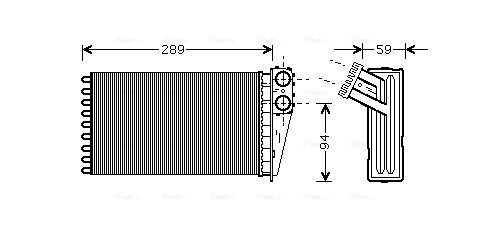 Kachelradiateur Ava Cooling PEA6227