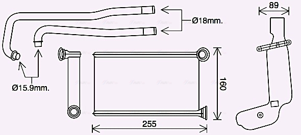 Kachelradiateur Ava Cooling PE6416