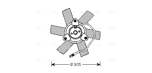 Ventilatorwiel-motorkoeling Ava Cooling PE7514